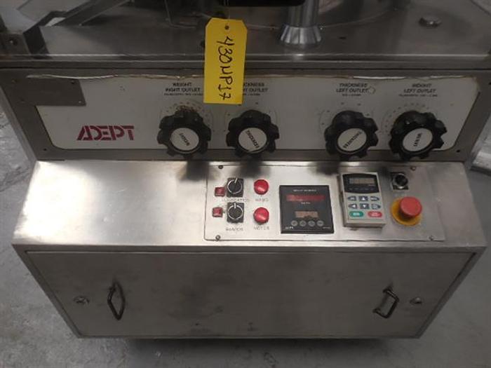 Used Adept stainless steel model ADR BB 35 station rotary tablet press