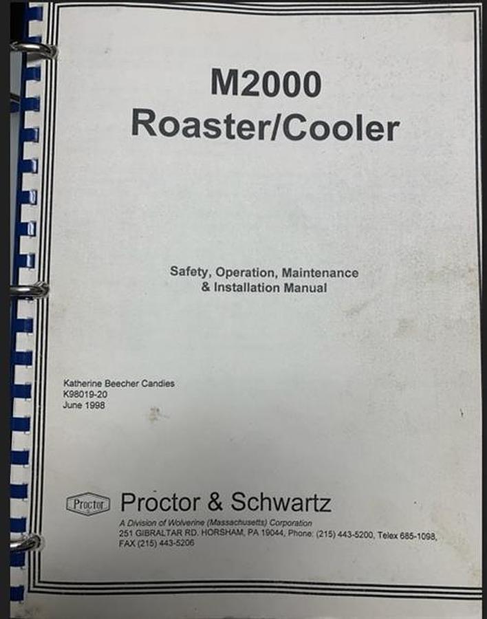 Used Proctor & Schwartz Roaster/Cooler