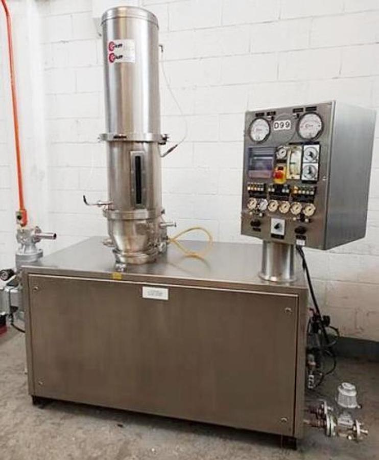 Used Glatt GPCG 3 Fluid Bed with spray head