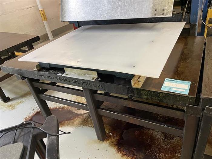 Used Thomas Mills 3 x 6 Ft Steel Water Cooled Table