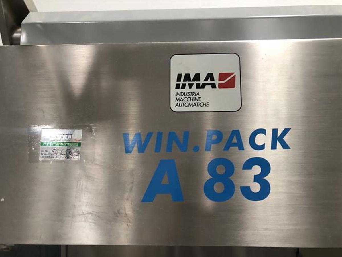 Used IMA model A83 cartoner with blister feeder