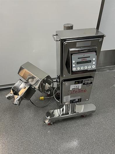 Used Safeline model 303 stainless steel metal detector for tablets