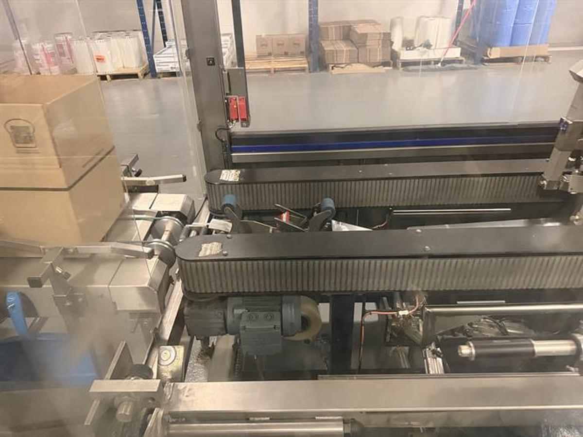 Used OK Superformer-1M Case Erector with OK SL220 Bag Inserter