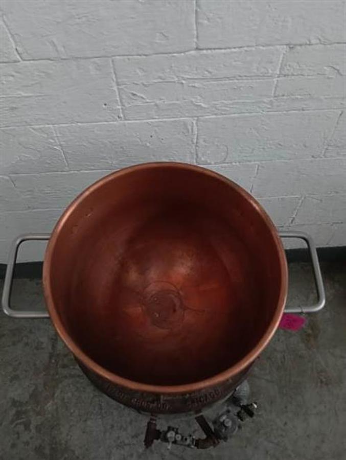 Used Savage #20 Gas Stove with Copper Kettle and Portable Agitator
