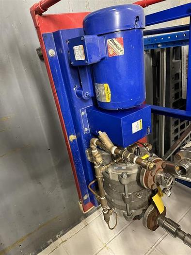 Used Kinney model KLRC-40-KCD3 two stage liquid ring vacuum pump