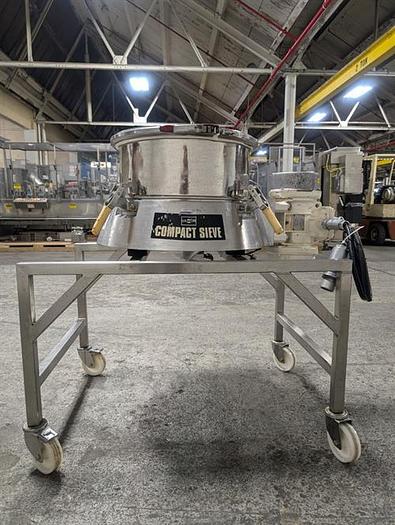 Used Russel Finex model 17240 22" diameter single deck sifter