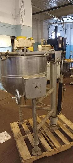 Used Groen model DN/RA 60-SP 60 Gallon Stainless Steel Single Action Cooking and Mixing Kettle