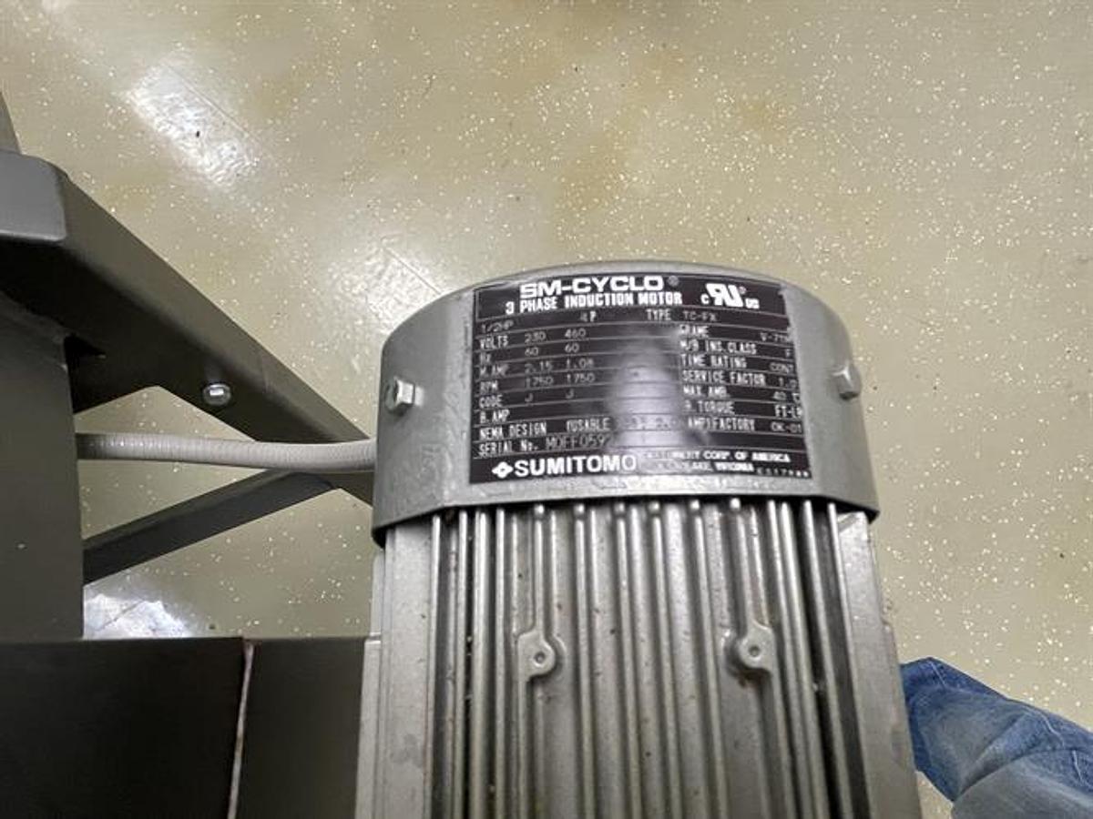 Used Jantec 28" wide 90 degree Turn Conveyor