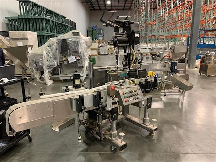 Used Accraply model 5005WA Top and Wraparound labeler