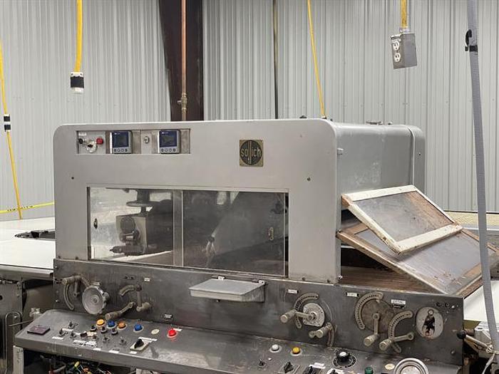 Used Sollich Double Layer Conbar Slab Line with Sollich Enrober