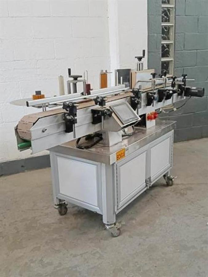Used CVC  Stainless Steel Wraparound Labeler
