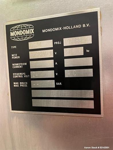 Used Haas Mondomix B.V B25 Continuous Aerator