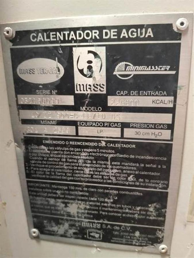 Used Mass model LC II 900-C EE/I0 DS boiler