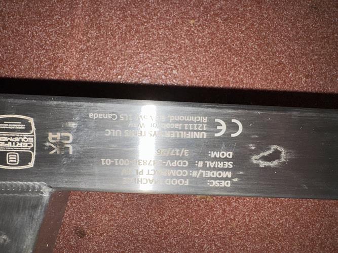 Used Unifiller Compact SV Power Lift Piston Filler