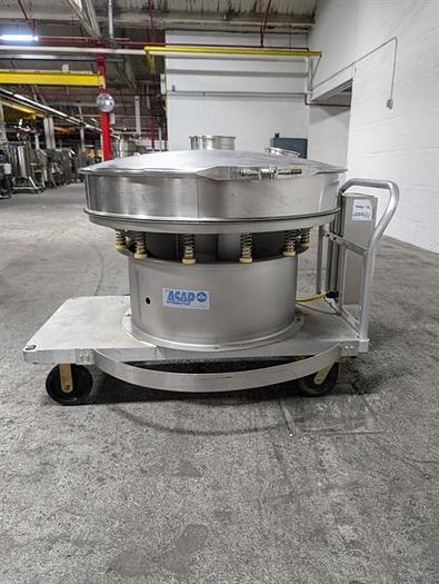 Used Sweco model XS48Y686SETLWC 48" diameter single deck sifter