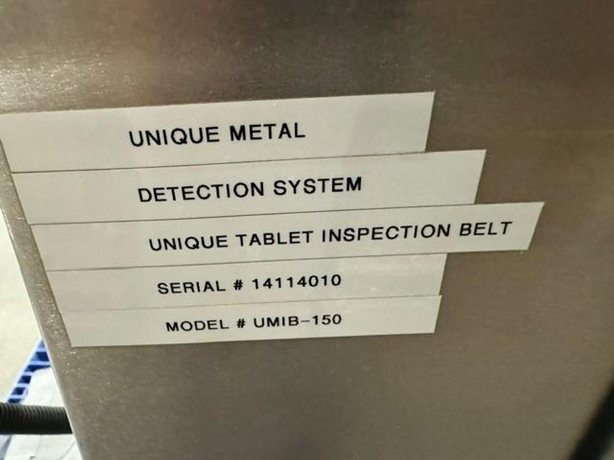Used Unique Model UMIB-150 Tablet/Capsule Inspection Machine