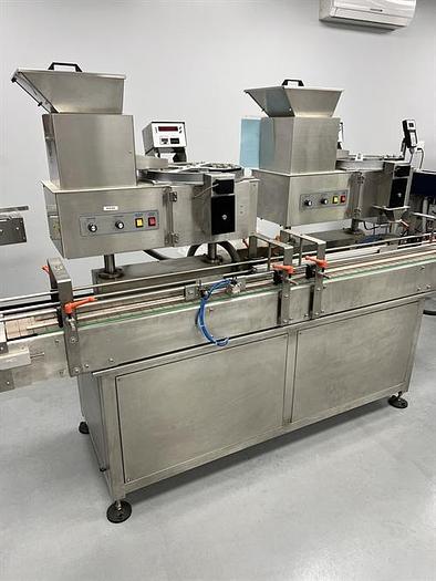 Used Scientific Solutions Model YL-4D Automatic Twin Tablet Counters With Conveyor