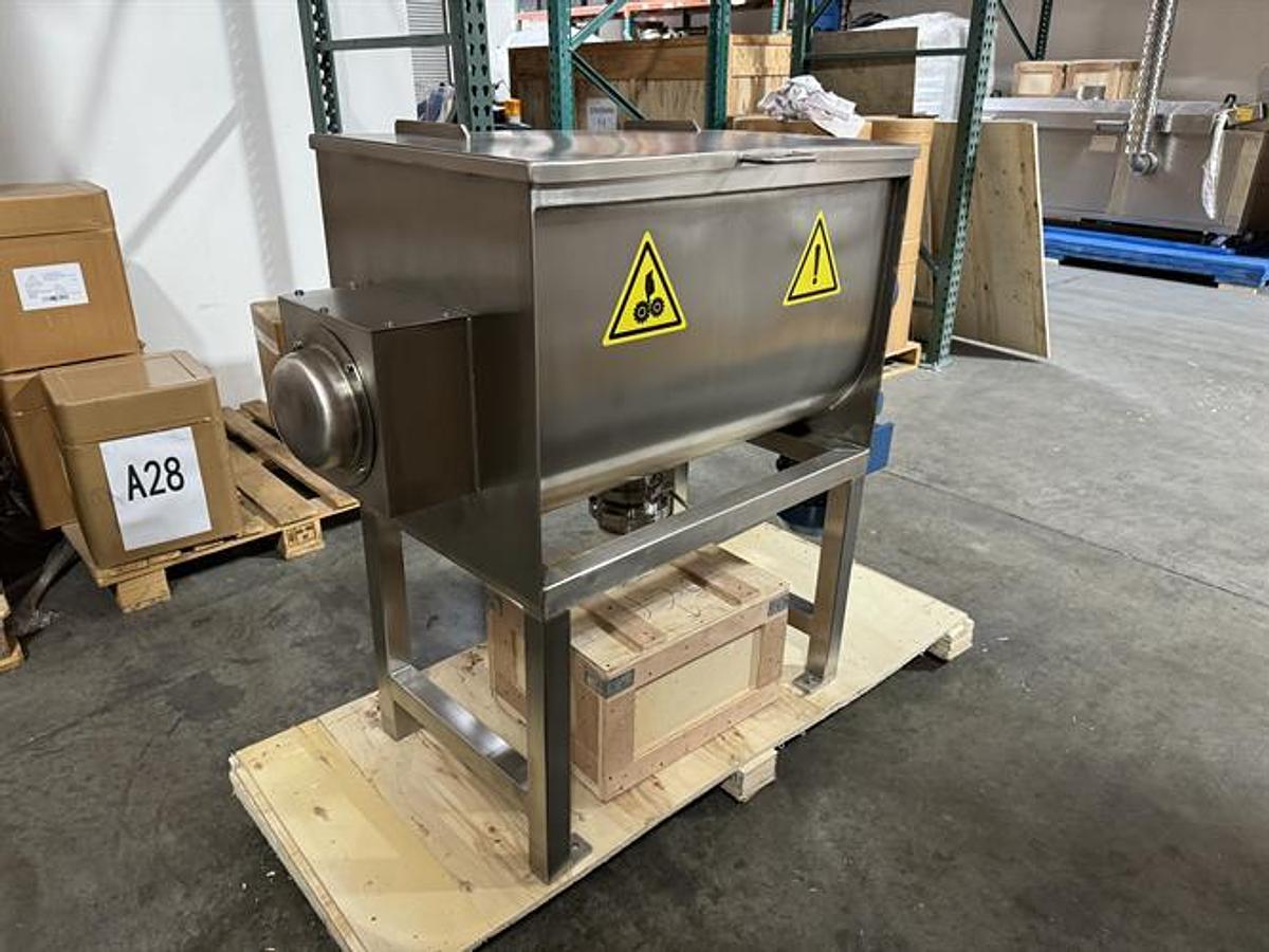 New NEC 200 Cu Ft Stainless Steel Double Ribbon Blender