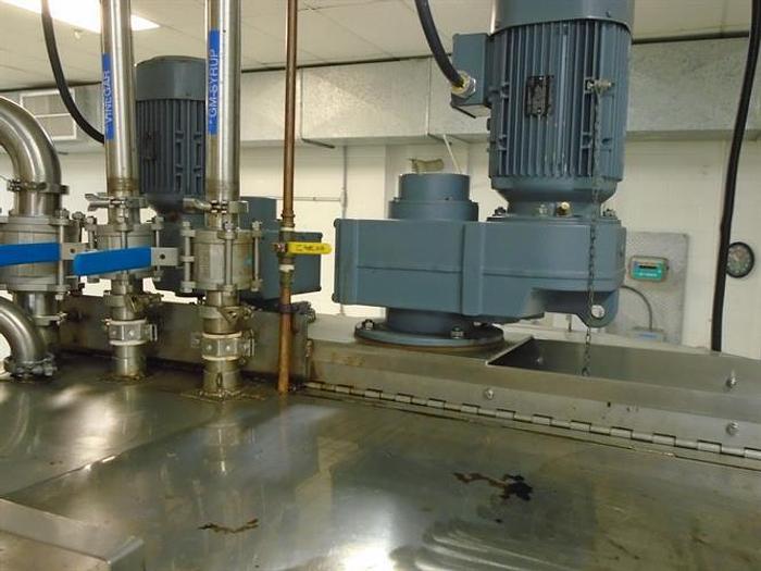 Used Groen 500 Gallon Stainless Steel Double Action Cooking & Mixing Kettle