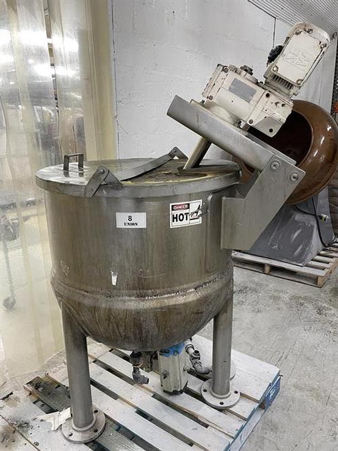 Used Lee 60 Gallon Stainless Steel Cooking & Mixing Kettle