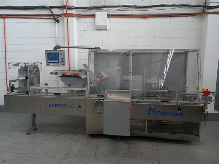 Used Fabrima model M1 automatic horizontal cartoner for blisters