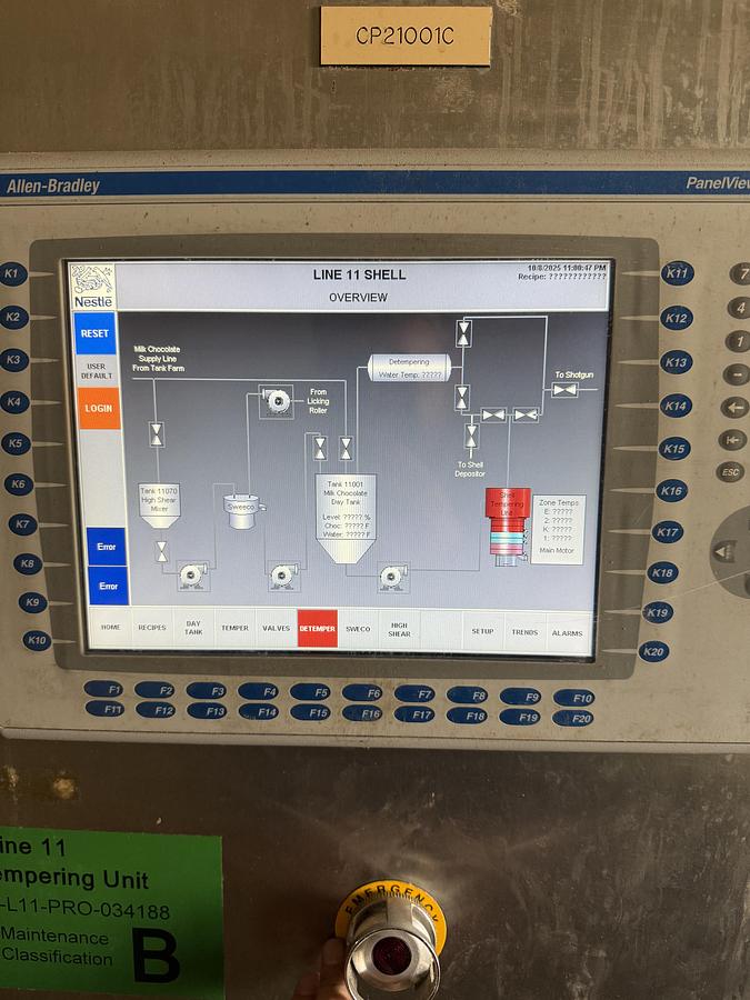 Used Aasted AMK 4000 4000 kg/hr Tempering Unit