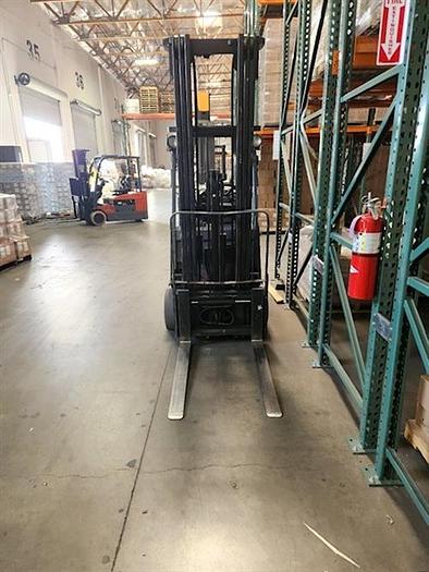 Used Toyota model 7FGCU15 3000 lb Propane Riding Forklift