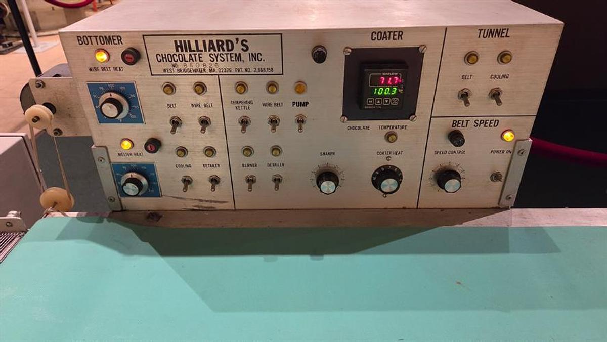 Used Hilliard 10" Enrobing Line