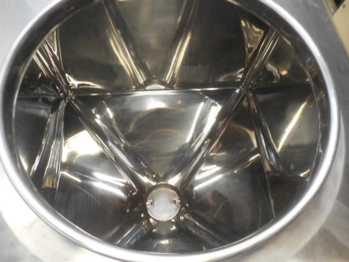 Used Stainless steel 132 gallon bin container.