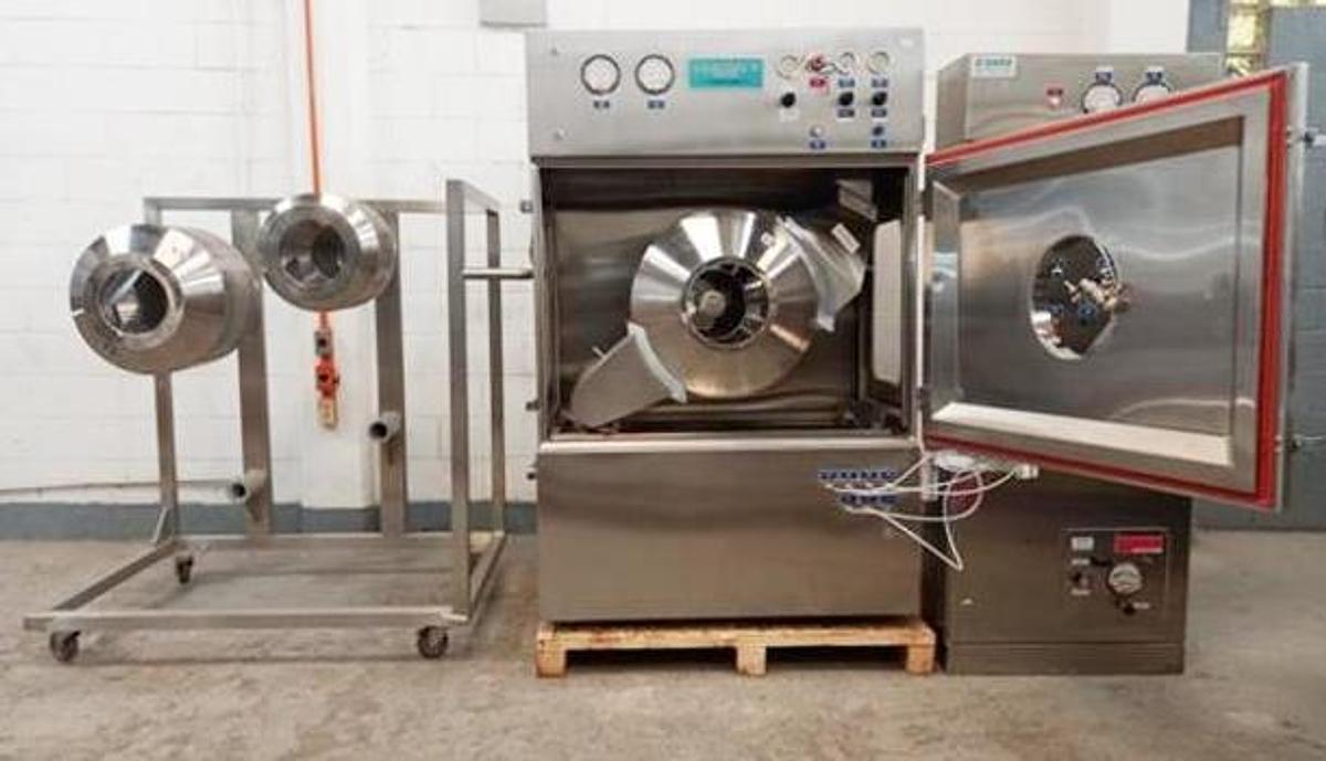 Used O'Hara model LCW-X LABCOAT coating pan