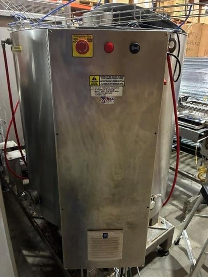 Used Savage 1250 lb SS Chocolate Melter with SS Jacketed Pump