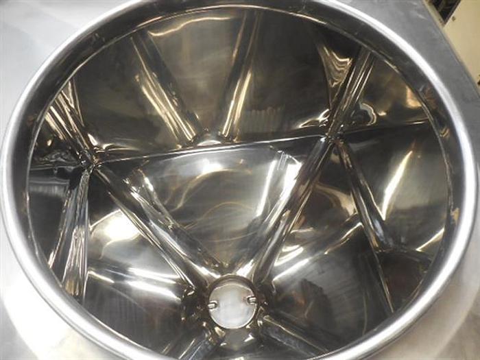 Used Stainless steel 132 gallon bin container.