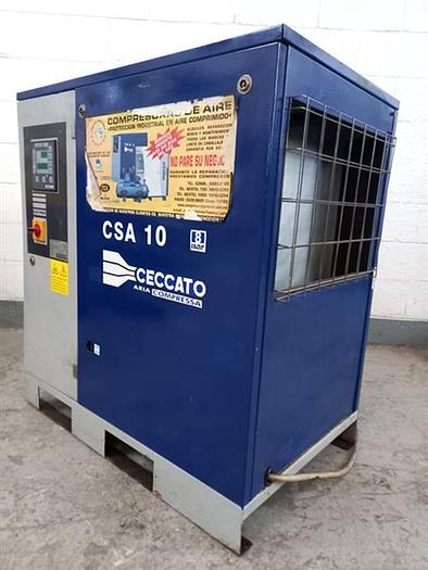 Used Ceccato model CSA 10/8 screw air compressor