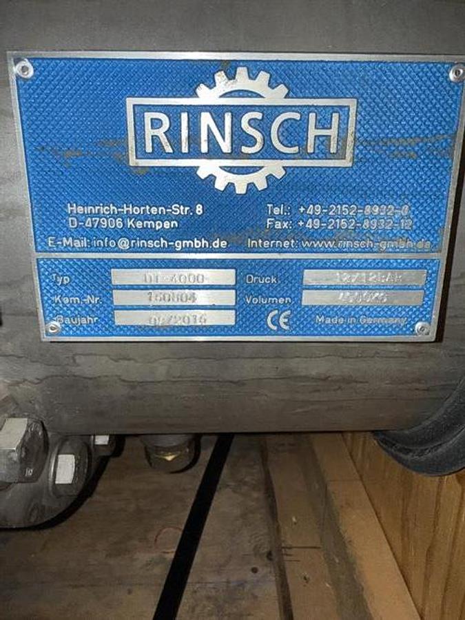 Used Rinsch Stainless Steel Detempering Heat Exchanger
