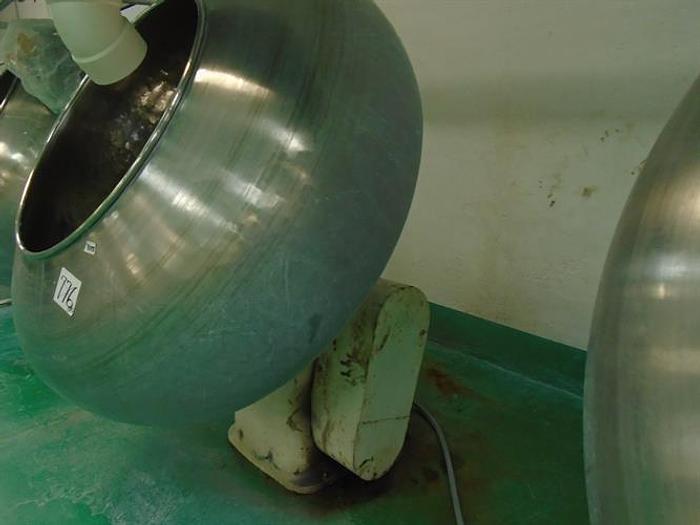 Used Skerman 60" Diameter Stainless Steel Coating Pan