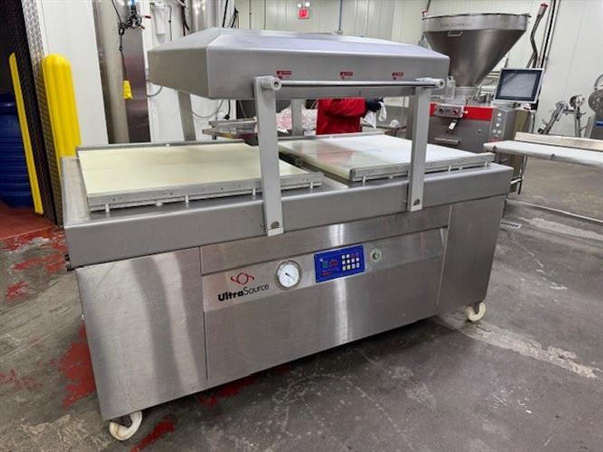 Used Ultra Source Ultravac 880 vacuum packager & Henkelman DT 100 diptank