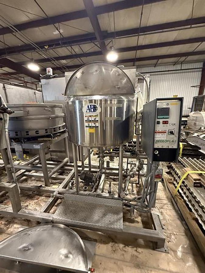 Used AB Process 150 Gallon SS jacketed and Mixing Kettle