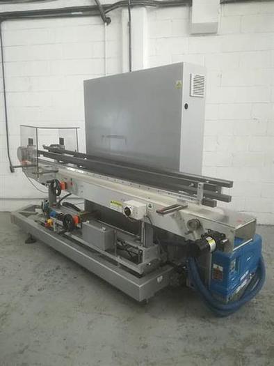 Used Serpa model 120 stainless steel vertical cartoner for bottles