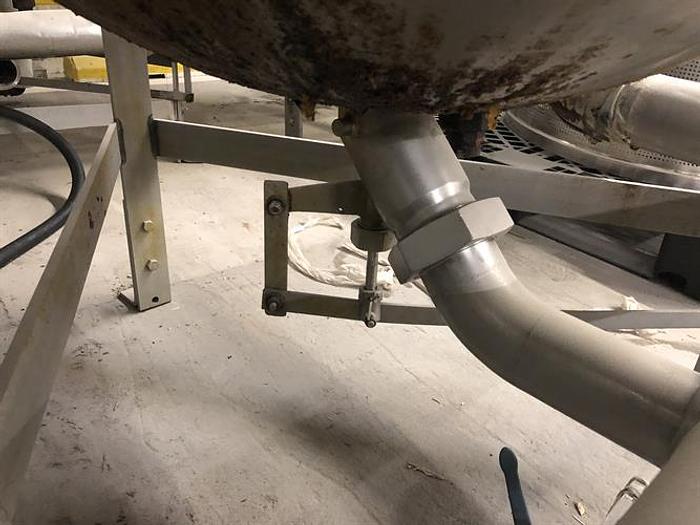 Used Lee 150 Gallon Stainless Steel Jacketed Cooking Kettle with Removable Basket