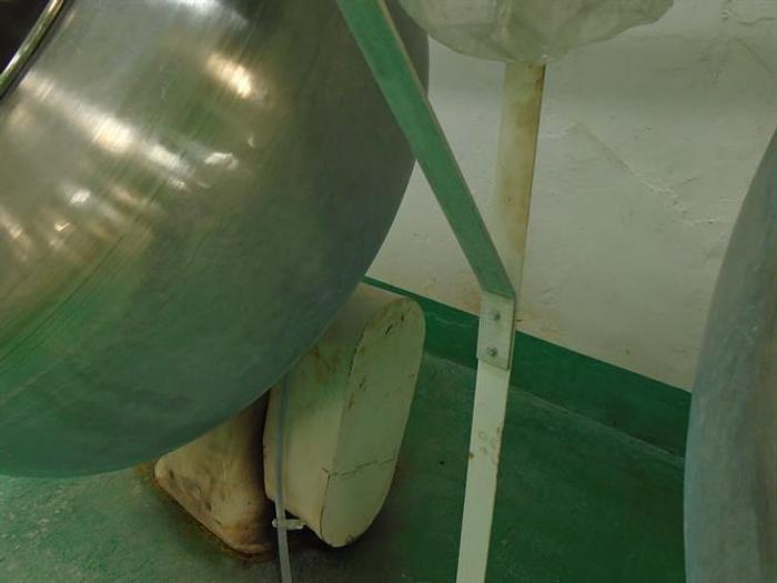 Used Skerman 60" Diameter Stainless Steel Coating Pan