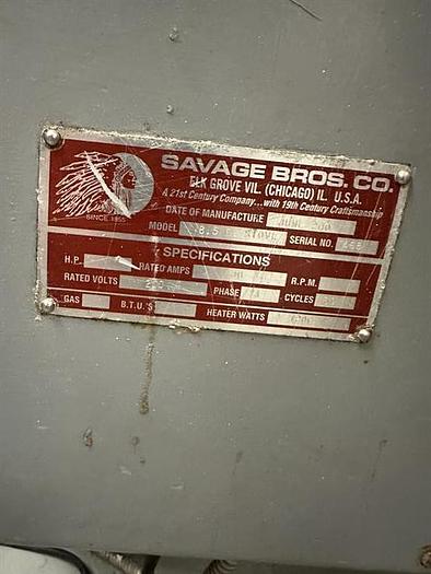 Used Savage Electric Stove with Portable Agitator