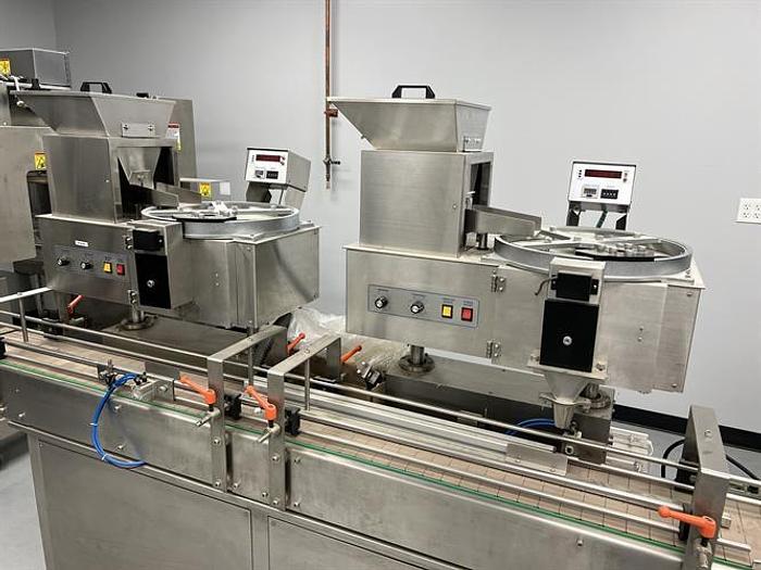 Used Scientific Solutions Model YL-4D Automatic Twin Tablet Counters With Conveyor