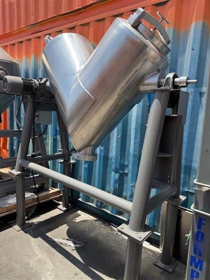 Used Patteron Kelley 10 Cu Ft Stainless Steel V Blender