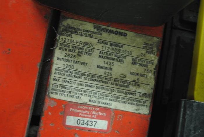 Used Raymond 112TMFRE60L Electric Pallet Truck -