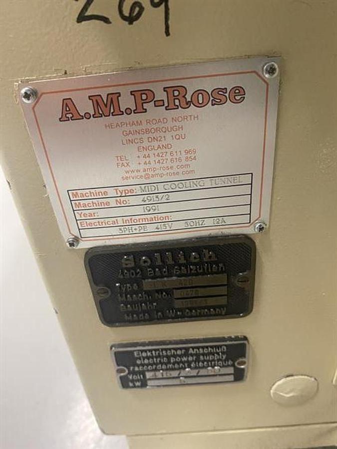 Used Sollich 420mm Enrobing Line with Flow Wrapper