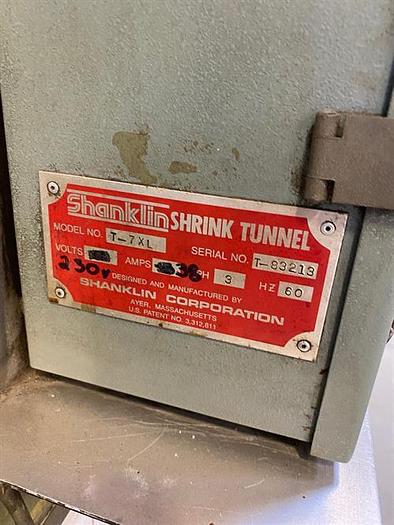 Used Shanklin Model T-7XL Shrink Tunnel