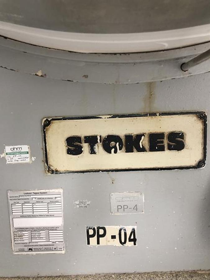 Used Stokes 40" diameter canvas polishing pan