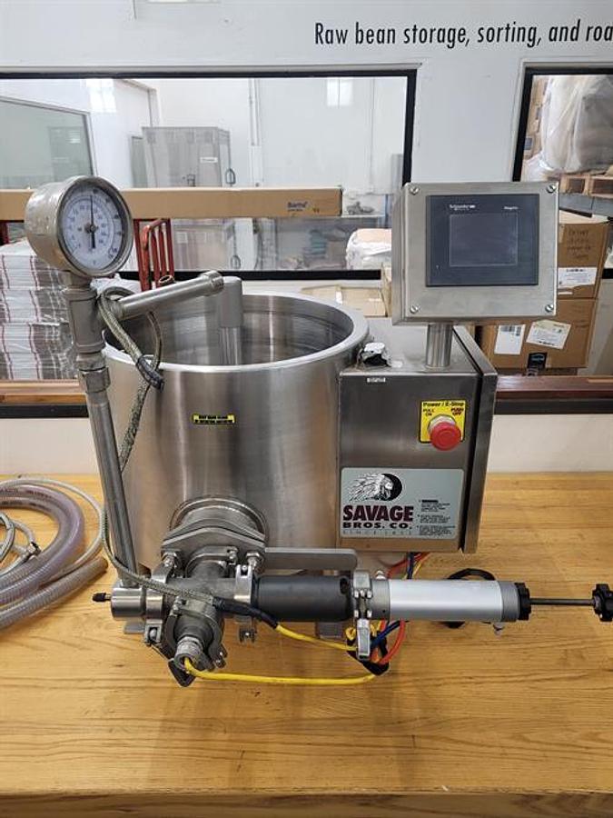 Used Savage 50lb SS Auto Tempering Melter w Mini Pump