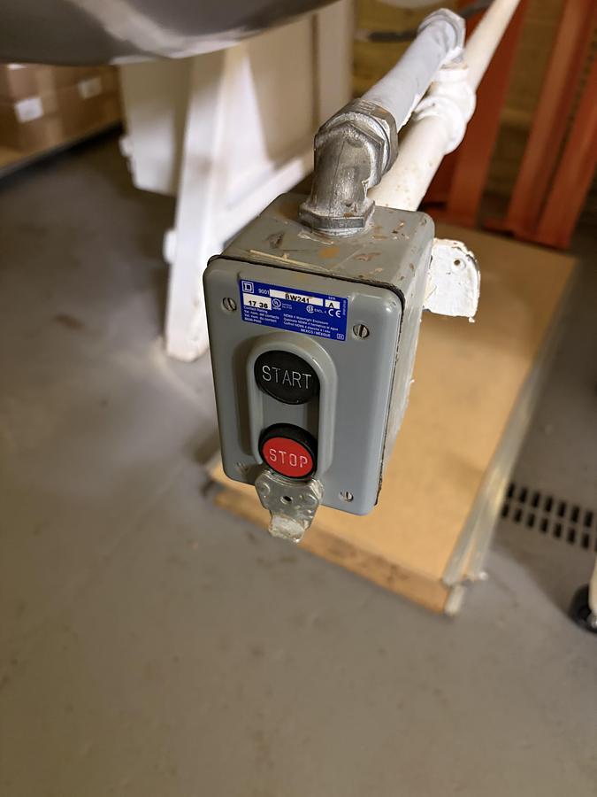 Used (3) Latini 42" Stainless Steel Coating Pans on Common Base