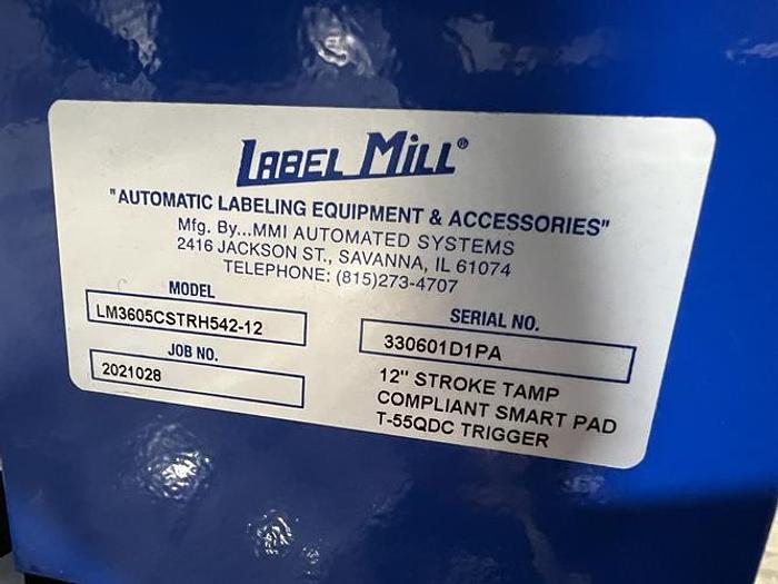 Used Label Mill Model LM3605CSTRH542-12 Print & Apply Labeler